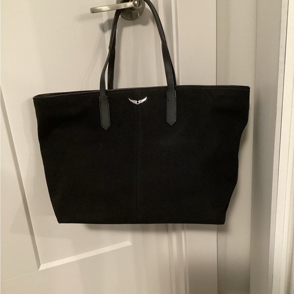Zadig & Voltaire Mick Wings Black Tote {NWOT} with Dustbag - Picture 3 of 9